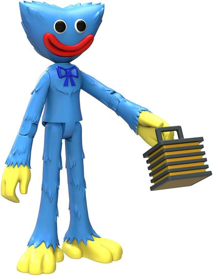Poppy Playtime - Smiling Huggy Wuggy Action Figure (5" Posable Figure, Series 1)  Box