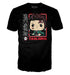 Funko POP! & Tee: Demon Slayer - Tanjiro - (BL) - M - Medium - T-Shirt - Clothes With Collectable Vinyl Figure - Gift Idea - Toys and Short Sleeve Top for Adults Unisex Men and Women - Anime Fans