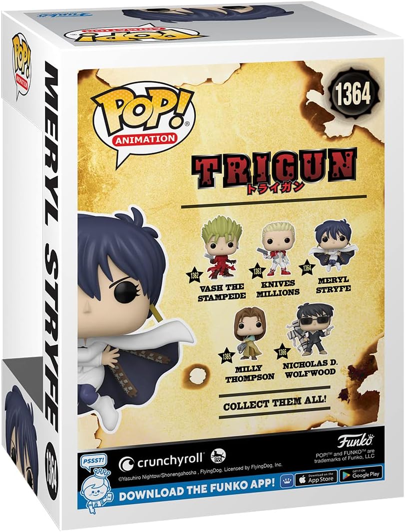 Funko POP! Animation: Trigun - Meryl Stryfe - Collectable Vinyl Figure - Gift Idea - Official Merchandise - Toys for Kids & Adults - Anime Fans - Model Figure for Collectors and Display