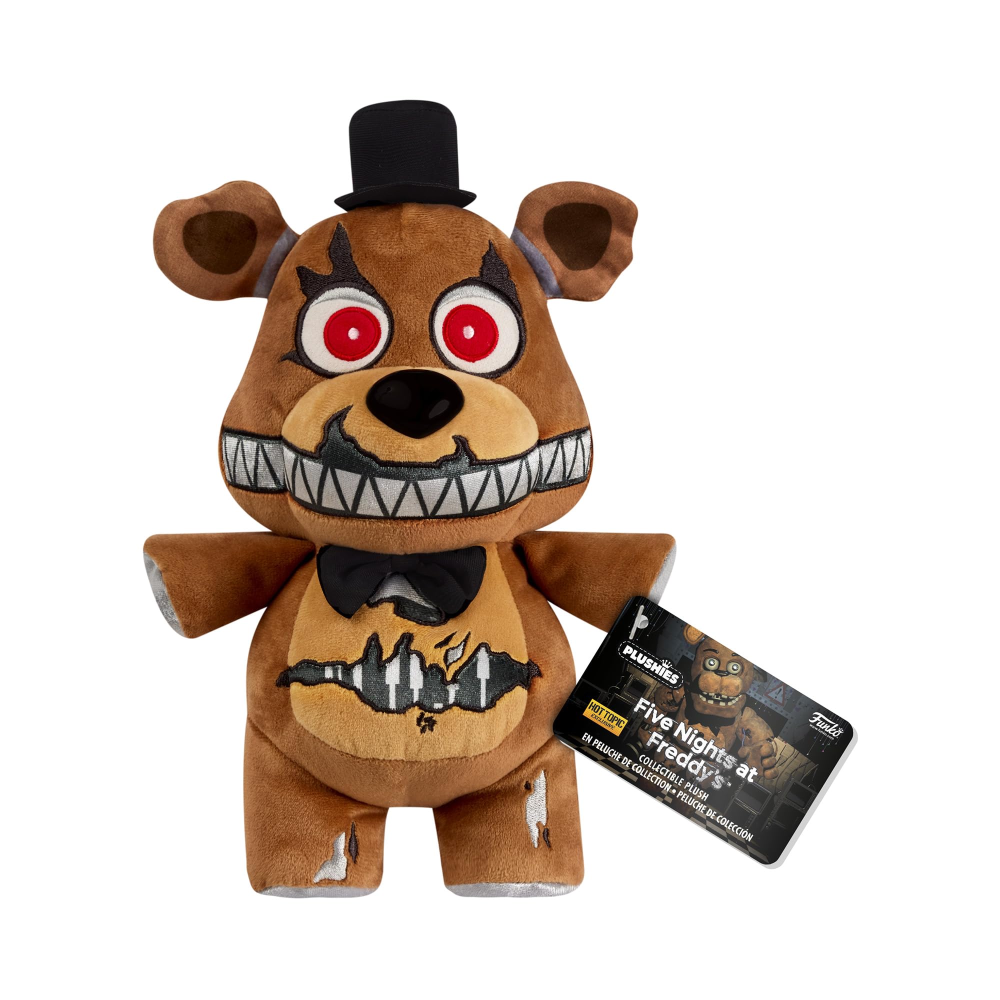 Funko Plush: Five Nights At Freddy's (FNAF) - Nightmare Freddy Fazbear - (CL 10") - Collectable Soft Toy - Birthday Gift Idea - Official Merchandise - Stuffed Plushie for Kids and Adults