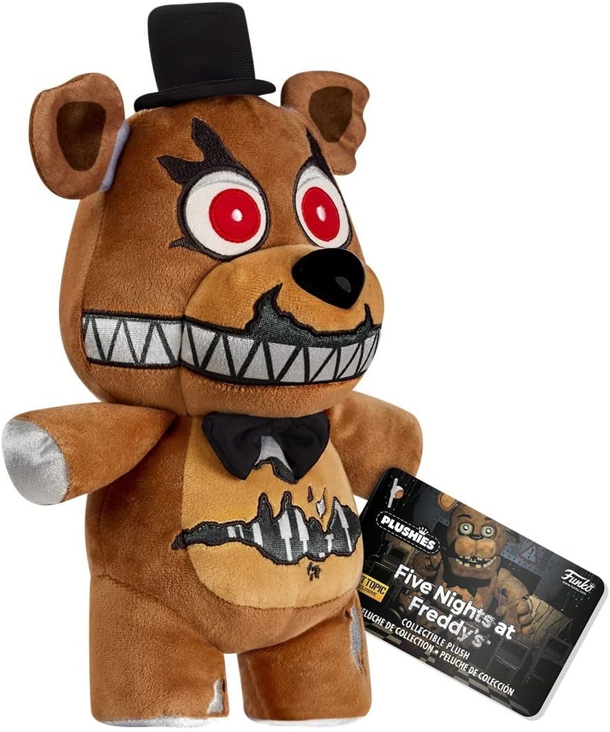 Funko Plush: Five Nights At Freddy's (FNAF) - Nightmare Freddy Fazbear - (CL 10") - Collectable Soft Toy - Birthday Gift Idea - Official Merchandise - Stuffed Plushie for Kids and Adults