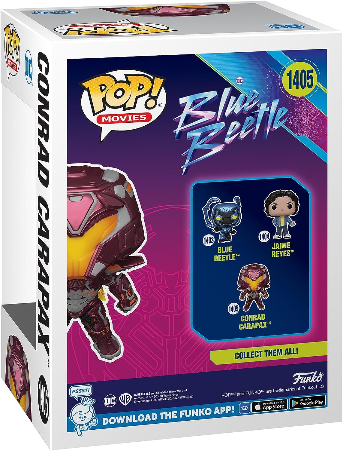 Funko POP! Movies: DC - Blue Beetle - Carapax - Collectable Vinyl Figure - Gift Idea - Official Merchandise - Toys for Kids & Adults - Movies Fans - Model Figure for Collectors and Display