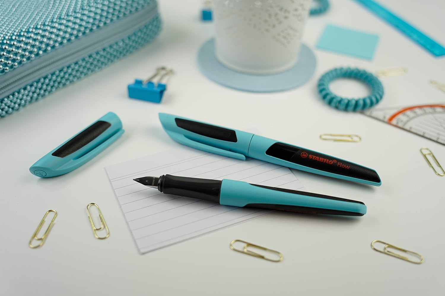 Fountain Pen - STABILO Flow - SPORTY - Puristblue/Black