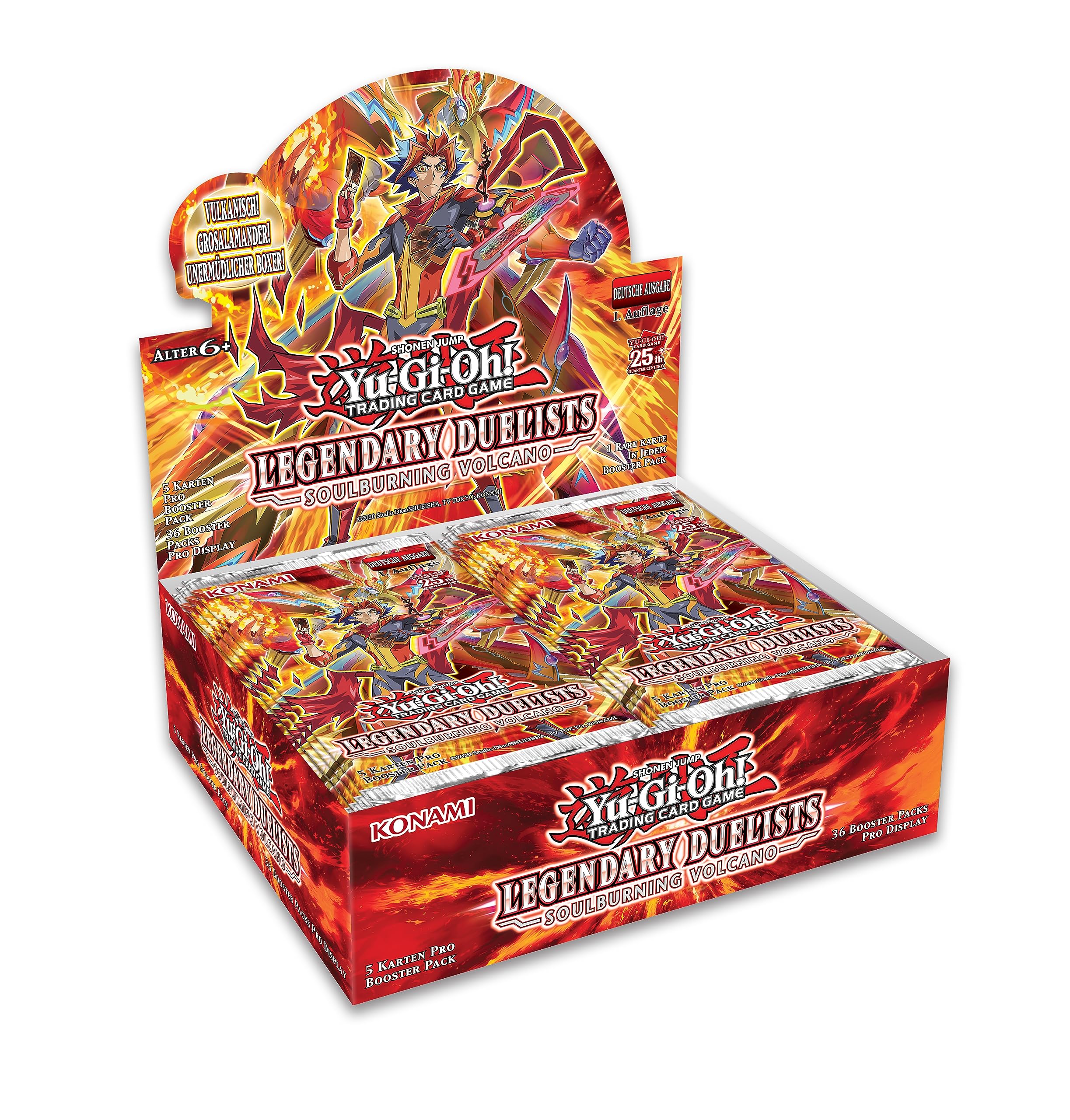 Yu-Gi-Oh! Trading Card Game Soulbourning Volcano Display, 1. Auflage, Deutsche Ausgabe