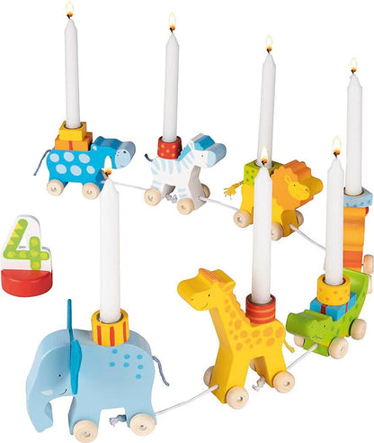Goki 60726 Caravana de cumpleaños Remote Control Vehicles, Multi-Coloured (Multi-Coloured)