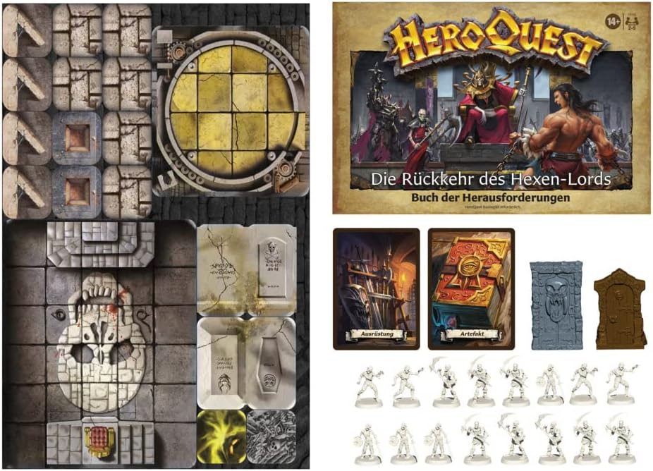 My little Pony Hasbro Avalon Hill HeroQuest The Return of the Witch Lord Adventure Pack, Dungeon Crawler Game from 14 Years, HeroQuest Base Game Required, Multi-coloured, One Size, F4193800 ( German