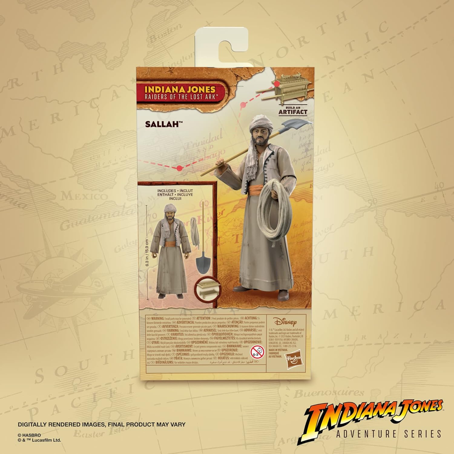 Indiana Jones and the Raiders of the Lost Ark Adventure Series Sallah, 15 cm Indiana Jones Action Figures