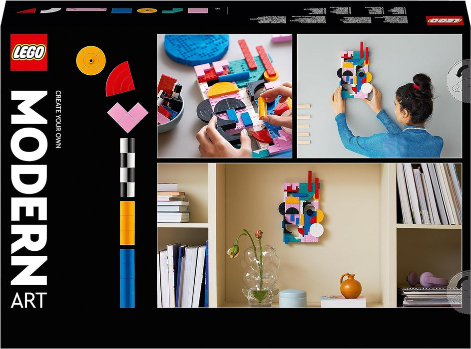 LEGO 31210 ART Modern Art Set, Create A Colourful Abstract Wall Canvas, Home Decor for Living Room or Bedroom, Crafts Creative Activity for Adults and Teens, Gift for Women, Men