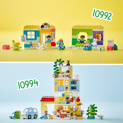 LEGO 10992 DUPLO Spielspaß in der Kita, Lern-Spielzeug für Kleinkinder ab 2 Jahren, Set mit Bausteinen und 4 Figuren inkl. Vorschullehrerin