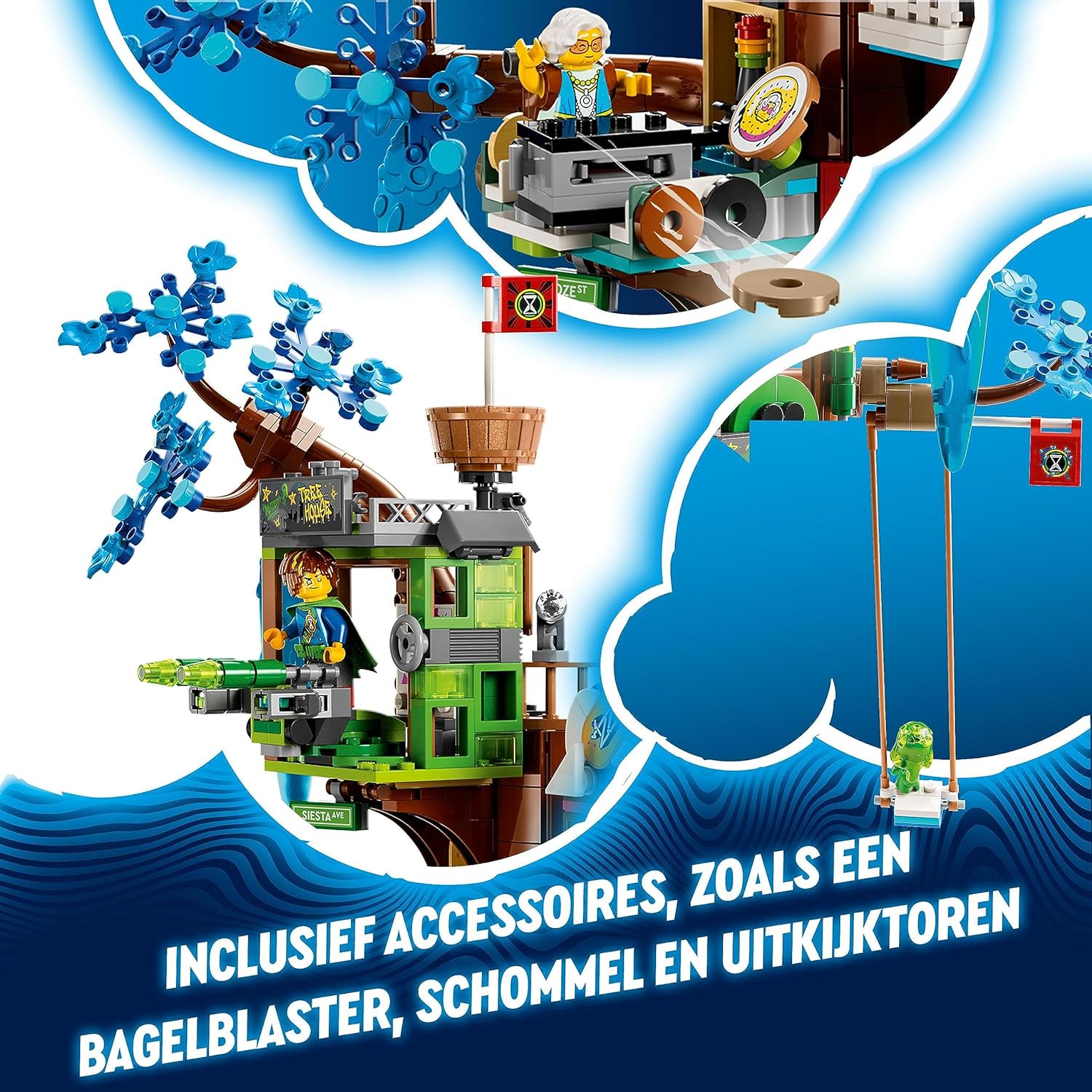 LEGO 71461 DREAMZzz Fantastical Tree House Toy, 2in1 Set, Christmas Treat, Gifts for Kids, Boys & Girls with Mrs. Castillo, Izzie, Mateo & Night Hunter Minifigures, TV Show Based Imaginative Play Toys Single