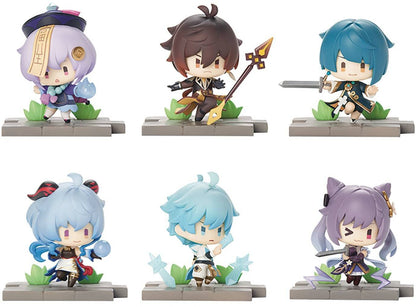 Mihoyo - Genshin Impact - Battle Scene Collectible Figure Liyue Ed 6Pc Set