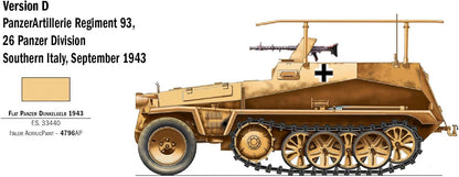 Italeri 1/72 Sd.Kfz. 250/3 with 3 Figures # 7034