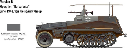 Italeri 1/72 Sd.Kfz. 250/3 with 3 Figures # 7034