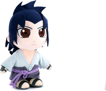 BARRADO Soft Toy of the Characters of Naruto 25cm, 9'84" - Naruto, Kakashi, Sasuke, Kurama, Naruto Six Path - Super Soft Quality (Sasuke