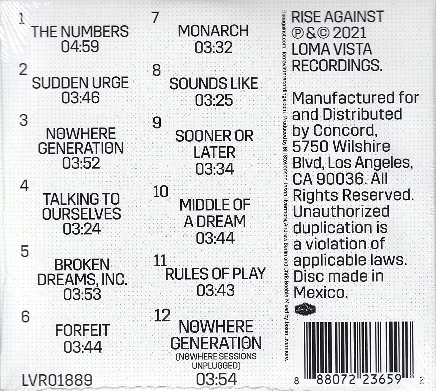 Nowhere Generationbonus Track