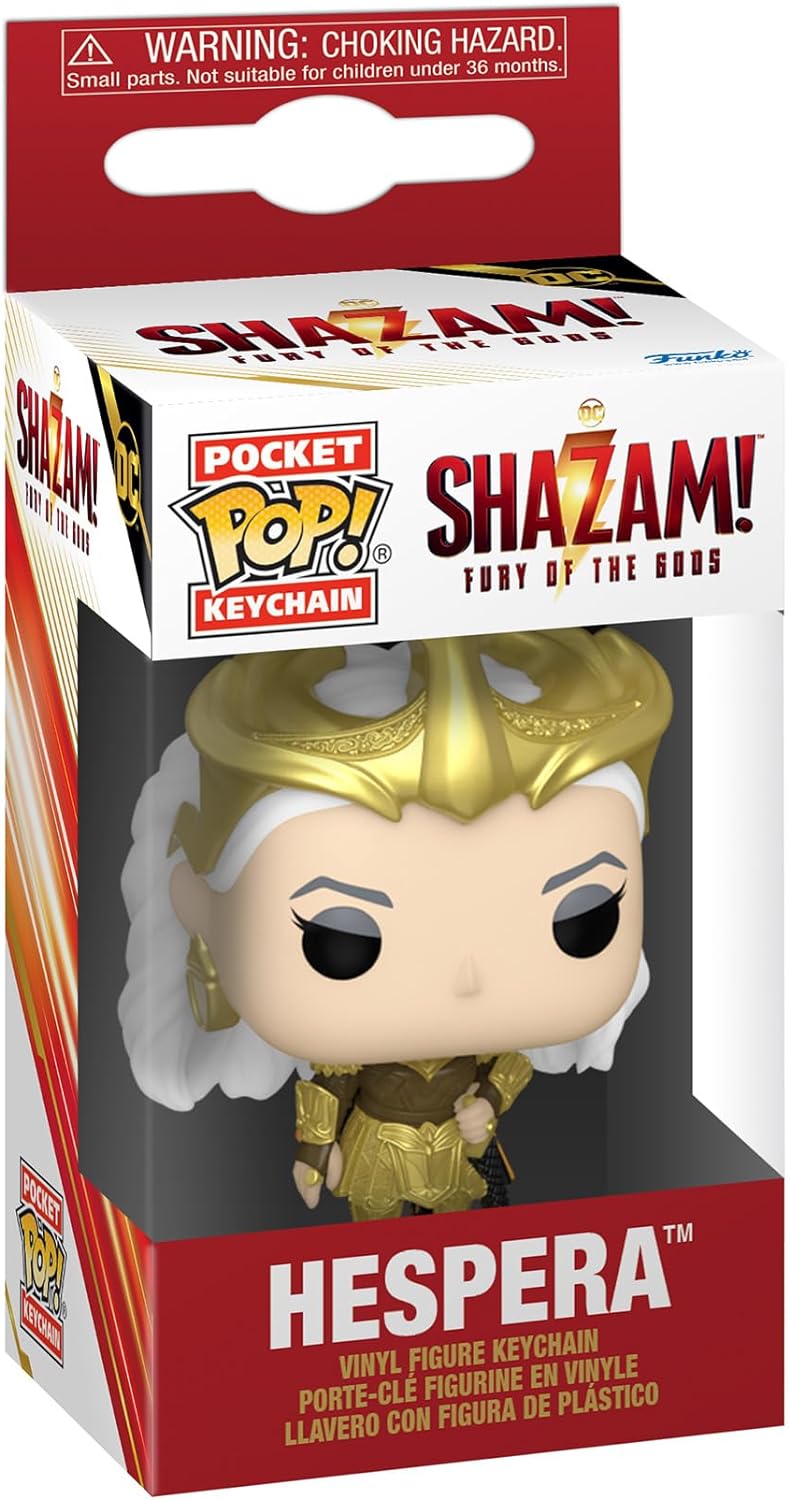 Funko Pop! Keychain: Shazam 2- Hespera - Minifigura de Vinilo Coleccionable Llavero Original - Relleno de Calcetines - Idea de Regalo- Mercancia Oficial - Movies Fans - Minifigura