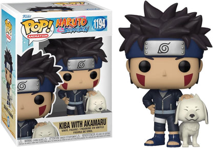 Funko POP! Animation: Naruto-Kiba Inuzuka With Akamaru - Collectable Vinyl Figure - Gift Idea - Official Merchandise - Toys for Kids & Adults - Anime Fans - Model Figure for Collectors and Display