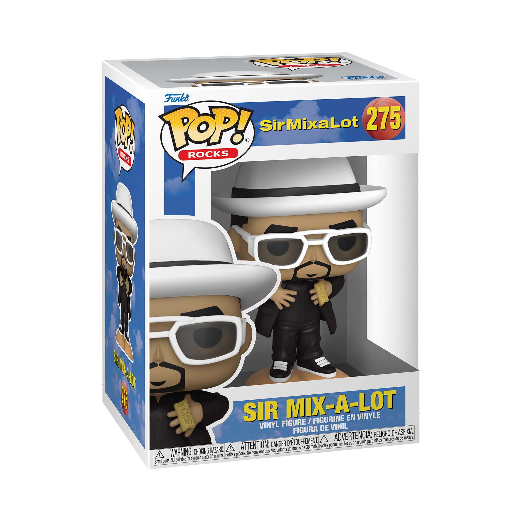 Funko Pop! Rocks: Sir Mix-A-Lot-Mix-A-Lot - Figura de Vinilo Coleccionable - Idea de Regalo- Mercancia Oficial - Juguetes para Niños y Adultos - Music Fans - Muñeco para Coleccionistas y Exposición