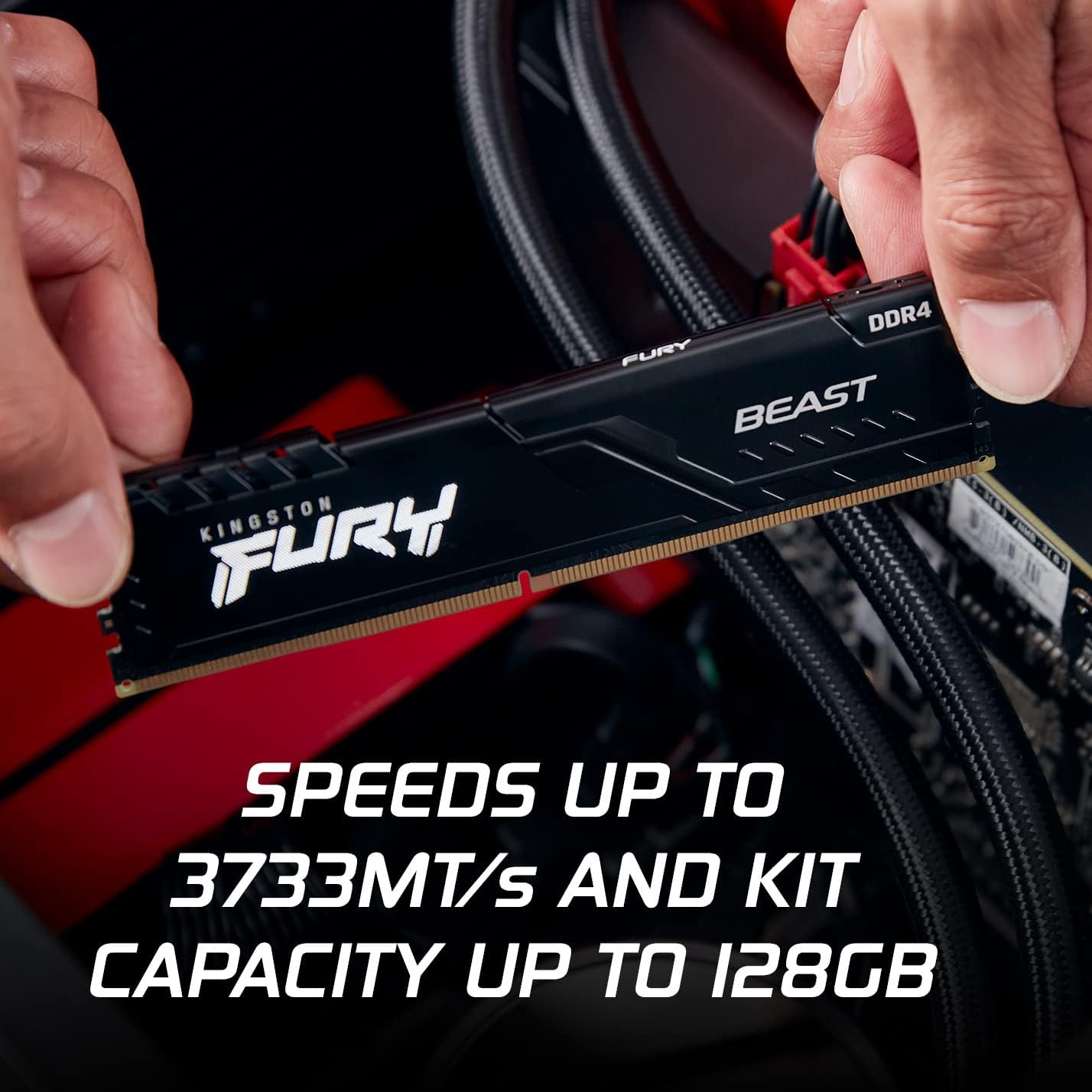 Kingston FURY Beast 32GB (2x16GB) 2666MHz DDR4 CL16 Desktop Memory Kit of 2 KF426C16BB1K2/32 32GB Kit of 2 2666MHz 8Gbit