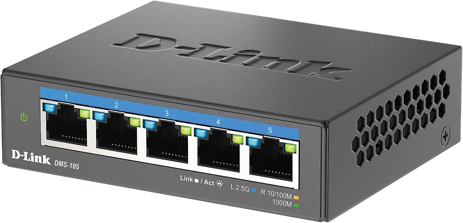 D-Link 5-Port 2.5G Multi-Gigabit Desktop Switch