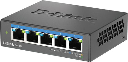 D-Link 5-Port 2.5G Multi-Gigabit Desktop Switch