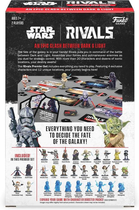 FUNKO GAMES: Star Wars Rivals Series 1 - Premier Set | Includes 4 Exclusive Characters and 12 Unique Locations | Expandable Game System | For 2 Players Ages 7+