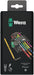 Wera 967SPKL/9BO Multicolour TX-key set, TX8 - TX40, 9pc, 05073599001