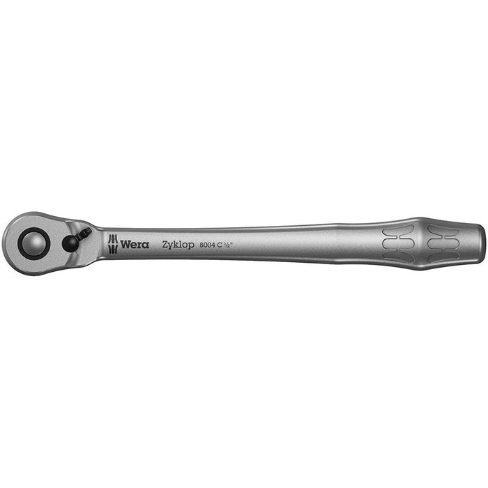 Wera 05004064001 8004 C Zyklop Metal-Knarre mit Umschalthebel mit 1/2Zoll-Antrieb , 1/2 Zoll x 281 mm