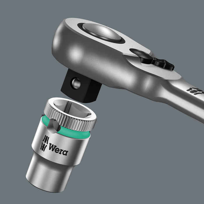 Wera 05004064001 8004 C Zyklop Metal-Knarre mit Umschalthebel mit 1/2Zoll-Antrieb , 1/2 Zoll x 281 mm