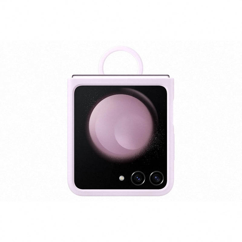 Samsung Galaxy Official Silicone Case with Ring for Z Flip5, Lavender Lavender Ring Case