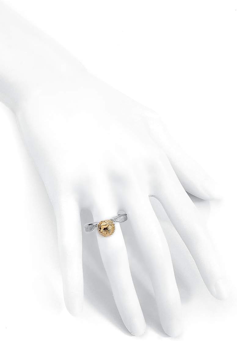 The Carat Shop Harry Potter Golden Snitch L Silver Gold Metal Ring Gift Boxed, SSR0004-L