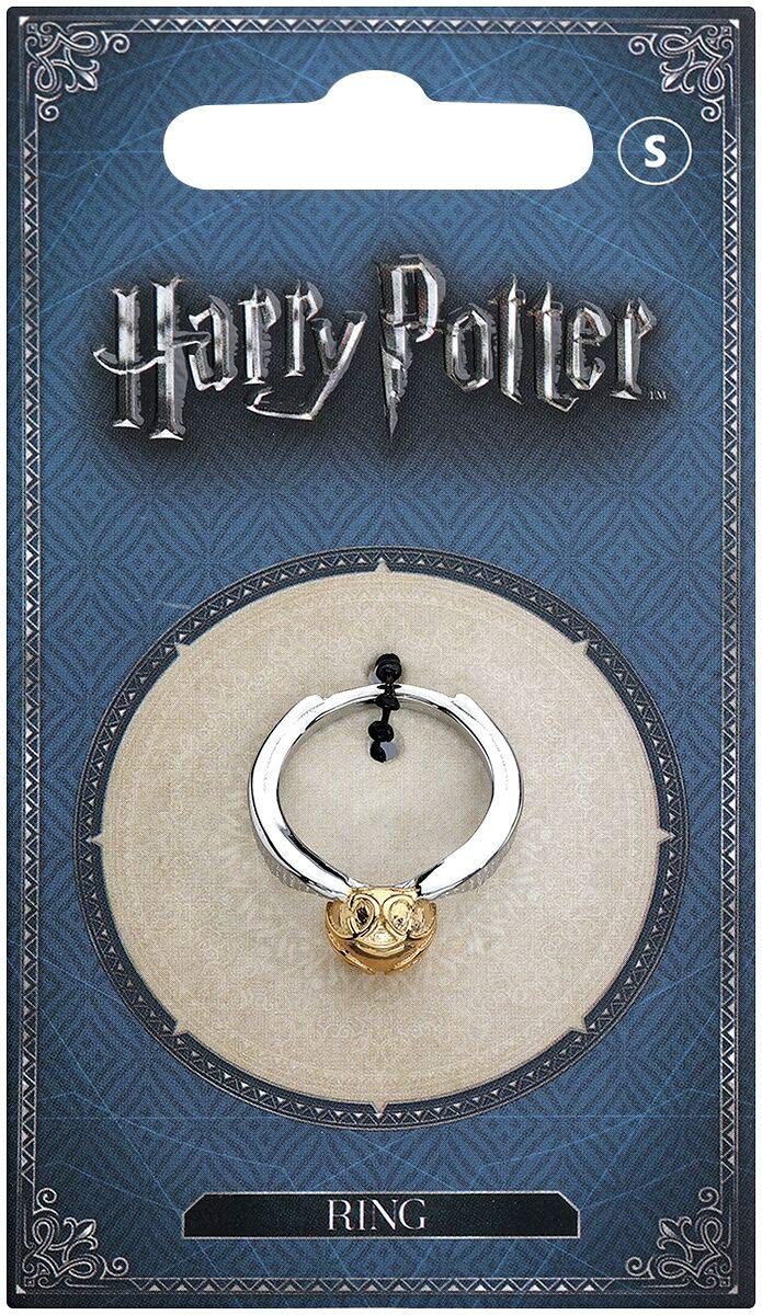 The Carat Shop Harry Potter Golden Snitch L Silver Gold Metal Ring Gift Boxed, SSR0004-L