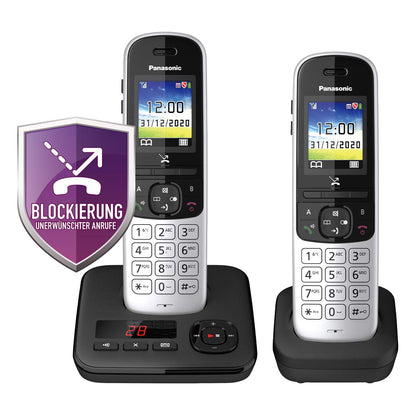 Panasonic KX-TGH722GS Schnurlostelefon-Set mit Anr