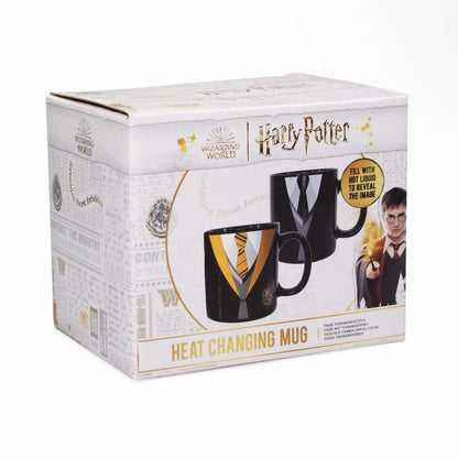 Half Moon Bay - Harry Potter Mug - 400ml - Colour Change Mug - Hufflepuff Uniform Cup - Hufflepuff Gifts