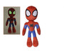 Disney Spiderverse Spiderman Action Figure 25 cm Soft Toy with Glow in the Dark Eyes,Blue,purple,white
