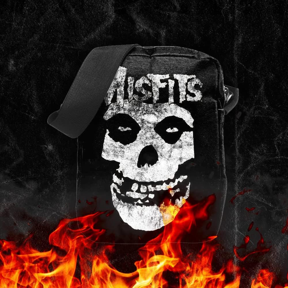 Rocksax Crossbody Bag Misfits Glow Fiend Messenger Bag 21cm x 16cm x 5.5cm – Officially Licensed Merchandise