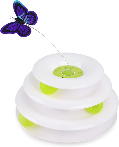 All For Paws - Cat Toy Interactive Tower Of Butterfly 25X25X14Cm - (787.7560)