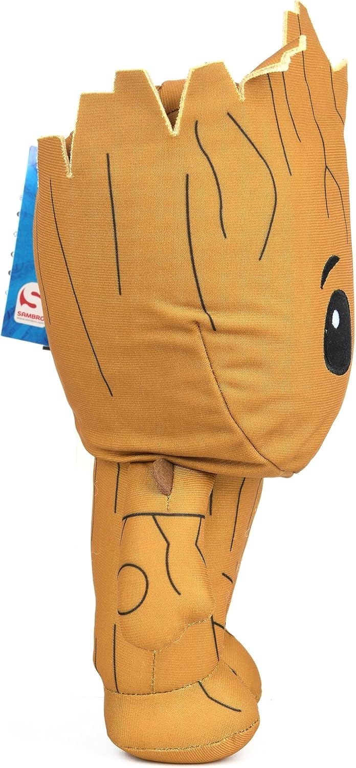 Sambro Marvel Guardians of the Galaxy Lil’ Bodz Feature Talking Groot Plush Soft Toy, 10-inches
