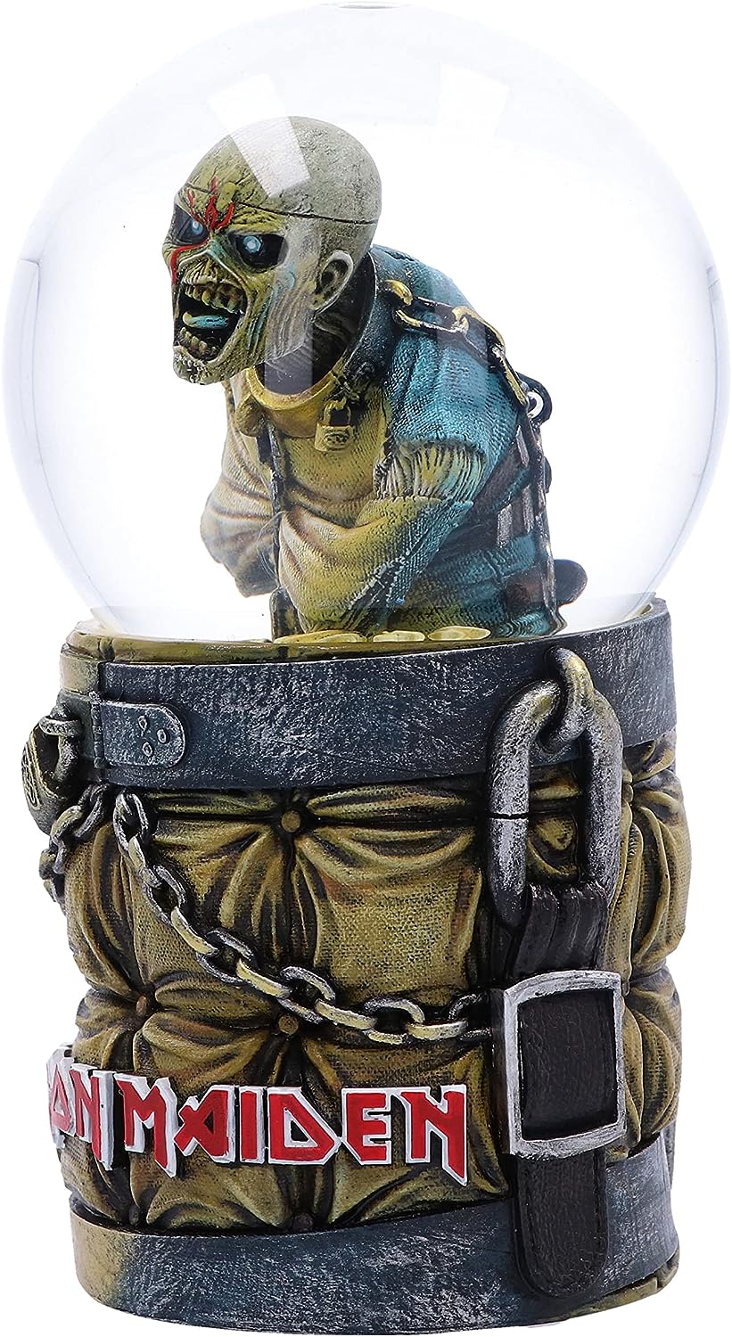 Nemesis Now Iron Maiden Piece of Mind Snow Globe 17.5cm, Resin & Glass, Officially Licensed Iron Maiden Merchandise, Piece of Mind Snow Globe, Cast in the Finest Resin, Expertly Hand-Painted 17.5cm Br