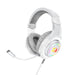 Redragon H260 Hylas RGB White, Gaming Headphones with Microphone, Circumaural Pads, Compatible with Xbox One PS4 PS5 Laptop