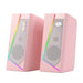 Redragon GS520 RGB Desktop Speakers, 2.0 Channel PC Computer Stereo Speaker with 6 Colorful LED Modes, Enhanced Sound and Easy-Access Volume Control, USB Powered w/ 3.5mm Cable