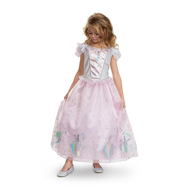 Disfraz multiprincesas Deluxe – 100º cumpleaños Disney – niña – 7/8 años (122 a 128 cm