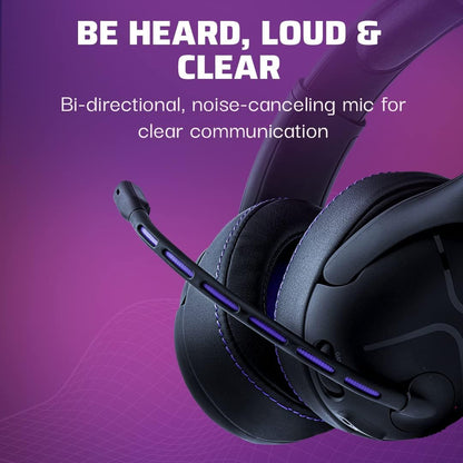 Victrix Gambit Black Wireless and Wired Gaming Headset with Mic - PlayStation PS4, PS5 - Esports-Ready Pro Audio, Noise Cancelling Microphone, Ultra-Comfort Over the Ear Headphones