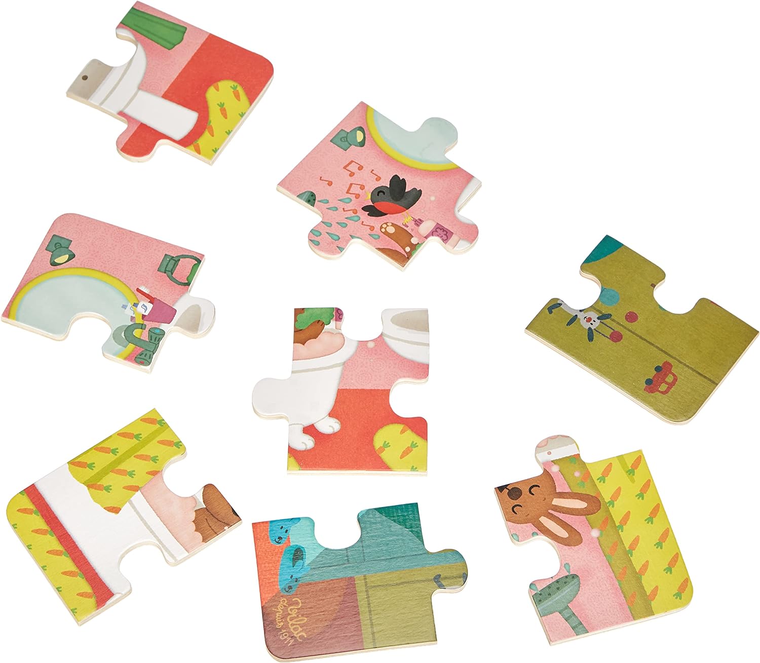 Vilac 2643 House Wooden Puzzle, Black