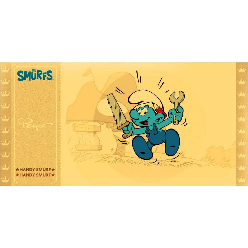 CARTOON KINGDOM Les SCHTROUMPFS - Le Schtroumpf Bricoleur - Golden Ticket