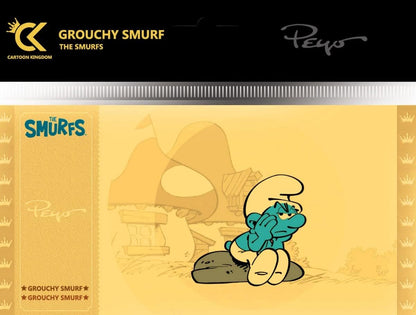 CARTOON KINGDOM Les SCHTROUMPFS - Le Schtroumpf Grognon - Golden Ticket
