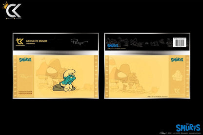 CARTOON KINGDOM Les SCHTROUMPFS - Le Schtroumpf Grognon - Golden Ticket