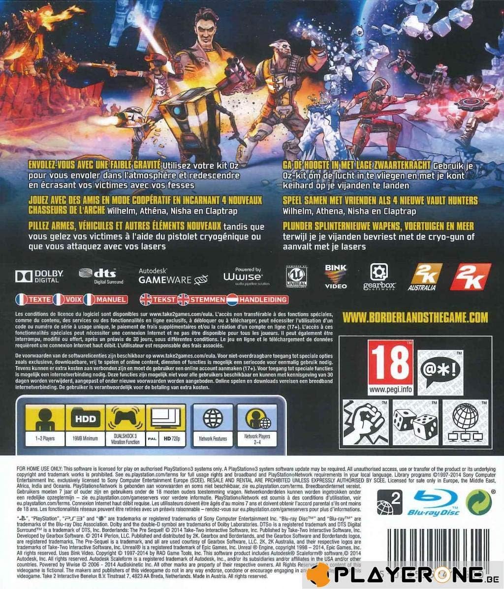 BORDERLANDS THE PRE SEQUEL PS3 MIX