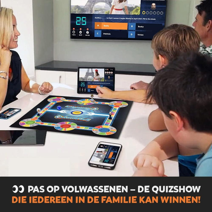 OUTSMARTED! The Live Family Quiz Show Board Game | Ages 8+ | Trivia Game For Kids & Adults | for 2 to 24 Players (Outsmarted! 2024 Edition) Outsmarted 2024 Edition