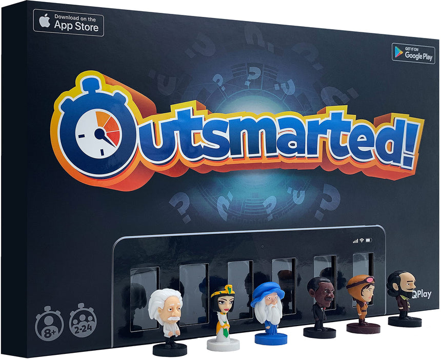 OUTSMARTED! The Live Family Quiz Show Board Game | Ages 8+ | Trivia Game For Kids & Adults | for 2 to 24 Players (Outsmarted! 2024 Edition) Outsmarted 2024 Edition